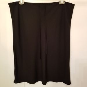 NY & CO BLACK drawstring pencil skirt size 16 plus